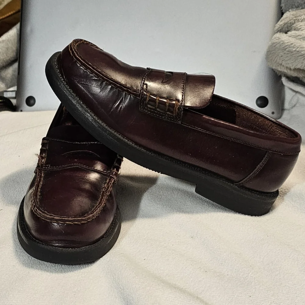 G.H. Bass & Co. Kids Burgundy Penny Loafers